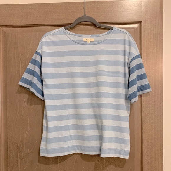 MADEWELL Indigo Stripe Block tee medium - Picture 11 of 11